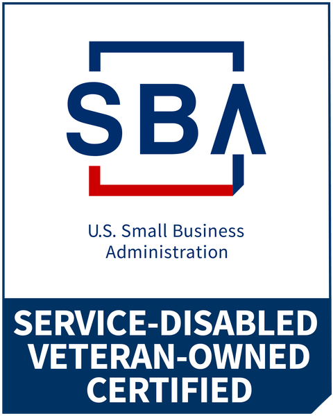 SBA certified Service-Disabled Veteran-Owned Small Business (SDVOSB)