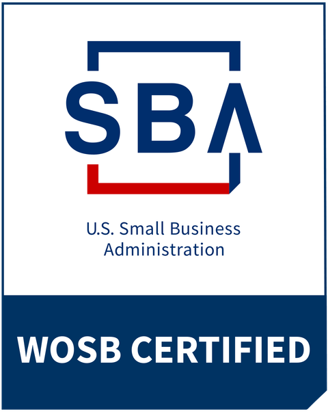 SBA certified Women-Owned Small Business (WOSB)